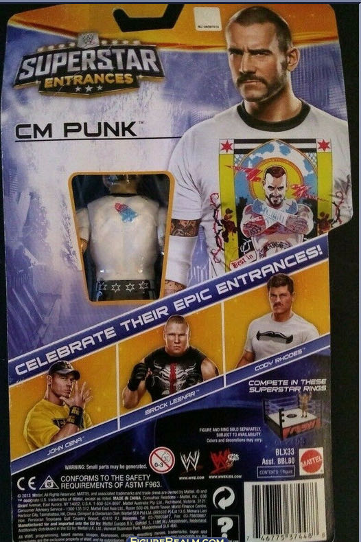 CM Punk - Mattel Wwe (Superstar Entrances) action figure collectible - Main Image 2