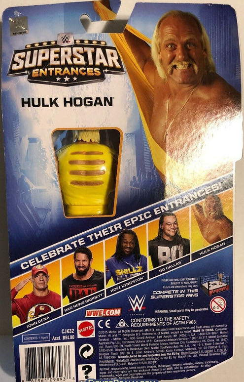 Hulk Hogan - Mattel Wwe (Superstar Entrances) action figure collectible - Main Image 2