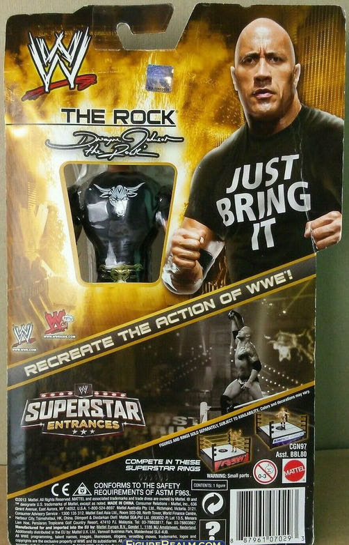 The Rock - Mattel Wwe (Superstar Entrances) action figure collectible - Main Image 2