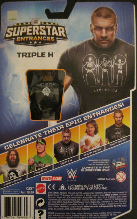 Triple H - Mattel Wwe (Superstar Entrances) action figure collectible - Main Image 2