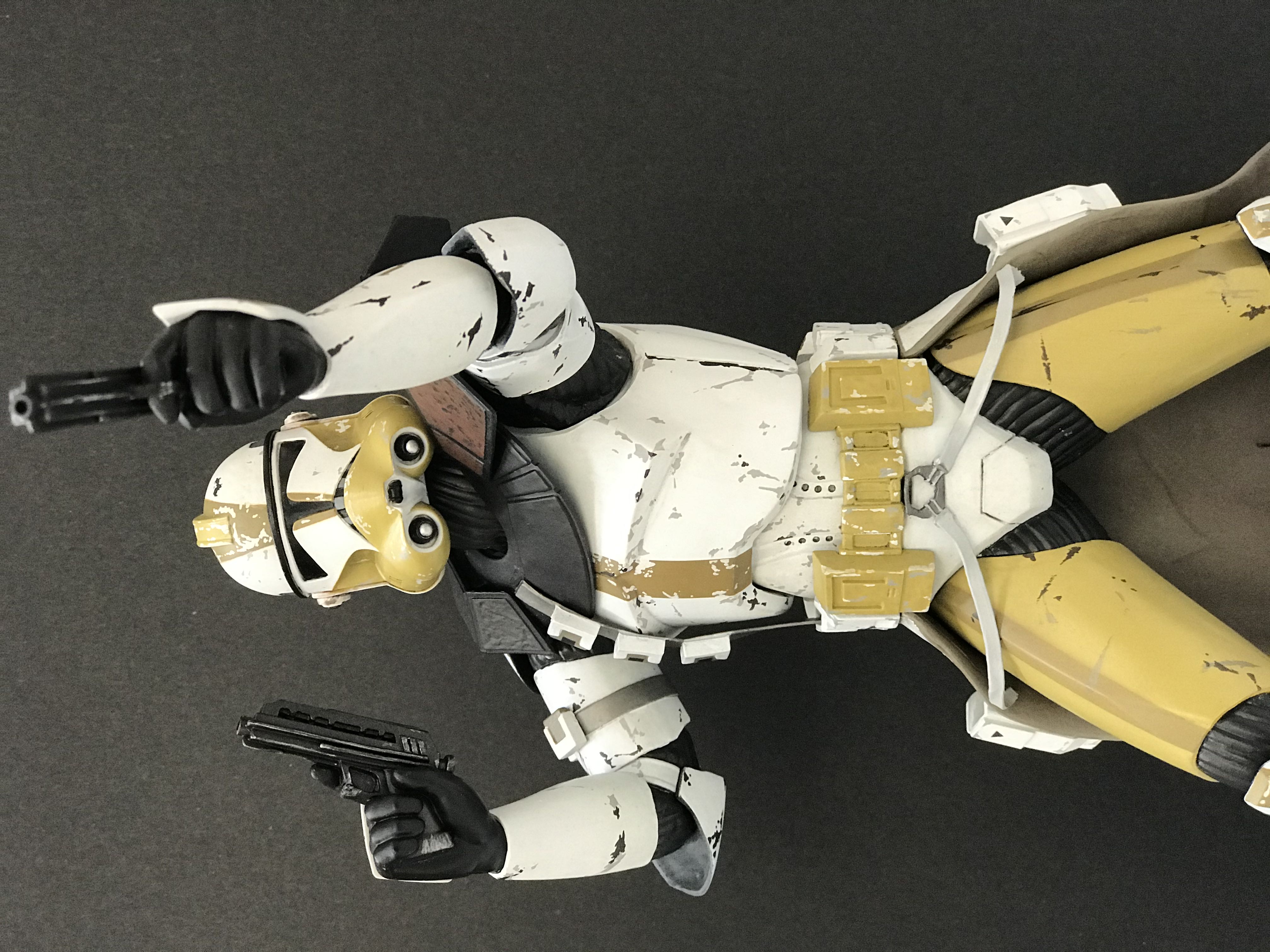 Clone Trooper Commander BLY 1/7 Scale Pre Painted Soft Vinyl Model Kit - ARTFX (Star Wars) action figure collectible [Barcode 761568137699] - Main Image 3