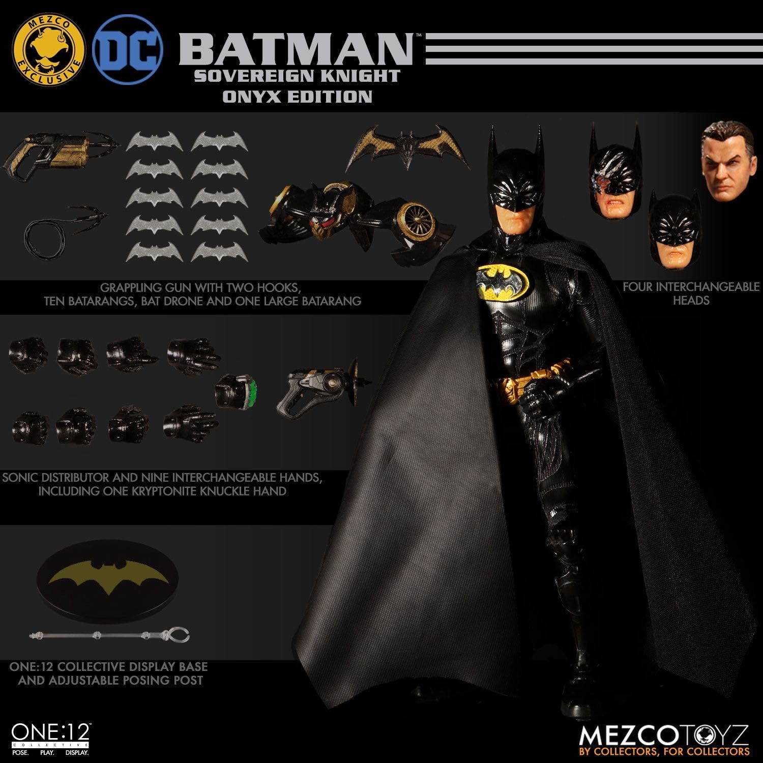 Batman Sovereign Knight (Onyx Edition) - Mezco (Comics) action figure collectible - Main Image 4