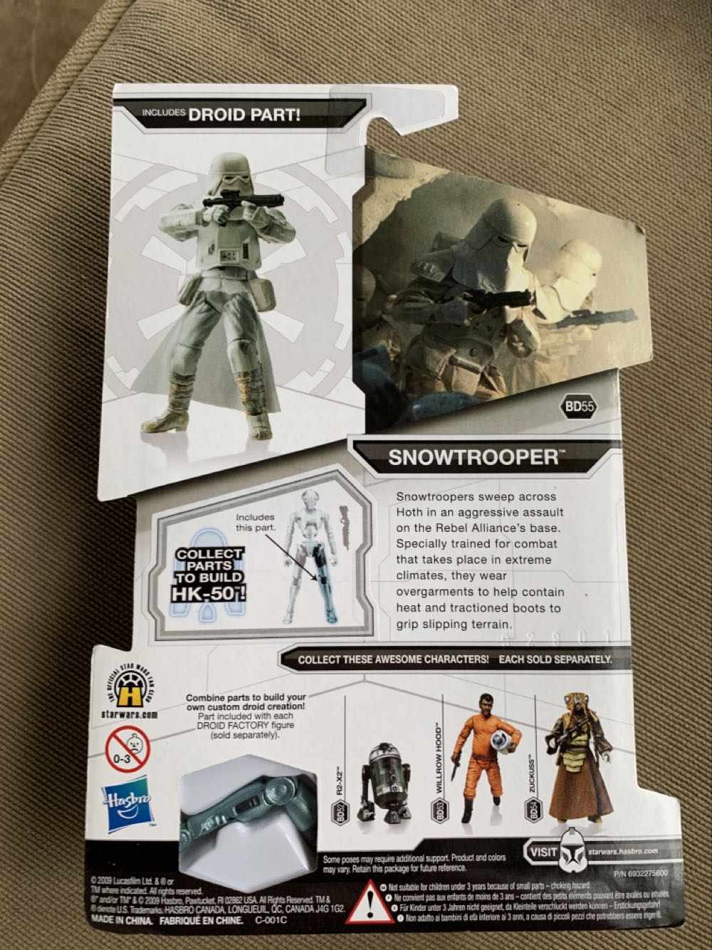 Legacy BD55 - Snowtrooper  (Star Wars: Legacy: Droid Factory: 3”) action figure collectible [Barcode 653569447498] - Main Image 2