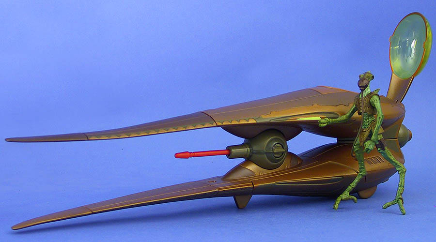 Vehicles Geonosian Starfighter w/ Exclusive Pilot Figure! (Separatist Forces) - Hasbro (2003 The Clone Wars Realistic-Animated) action figure collectible [Barcode 076930849767] - Main Image 4