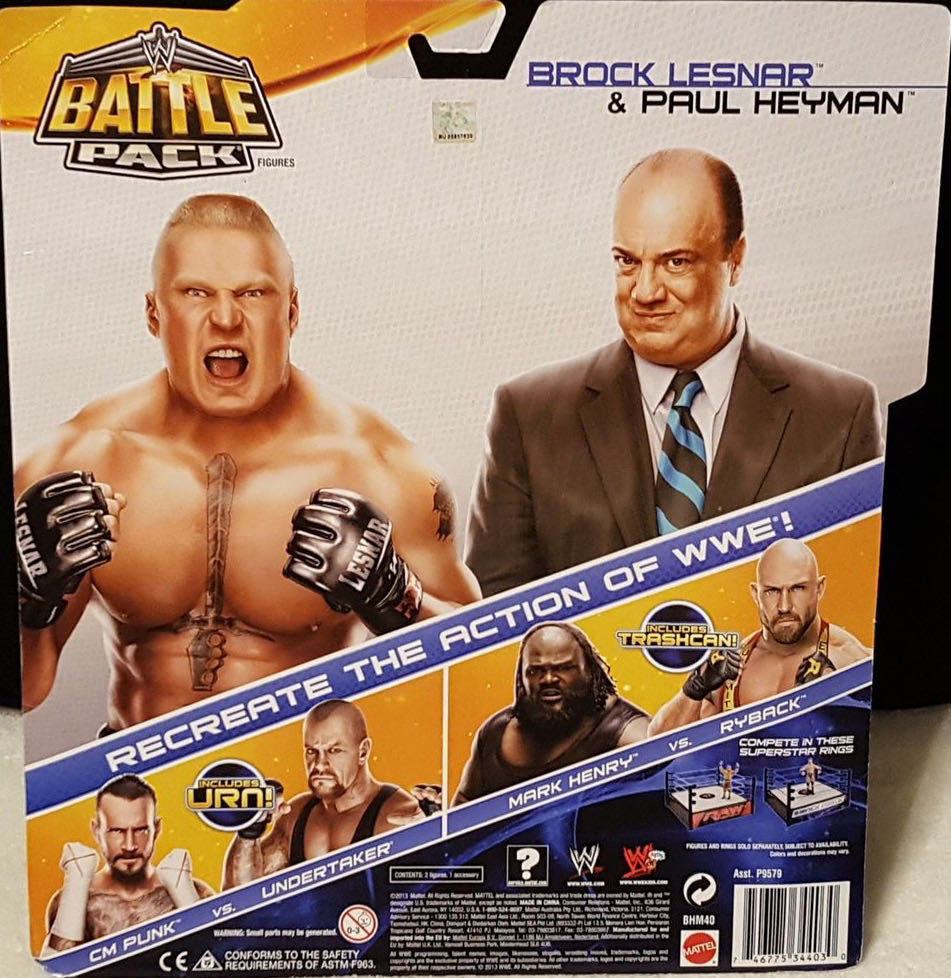 Brock Lesnar & Paul Heyman - Mattel Wwe (WWE Battle Packs Series 25) action figure collectible - Main Image 4