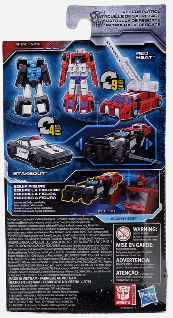 WFC-S19 Red Heat & Stakeout ❤️‍🔥 - Hasbro / Takara Tomy (Transformers: WFC Trilogy Siege) action figure collectible [Barcode 630509769902] - Main Image 4