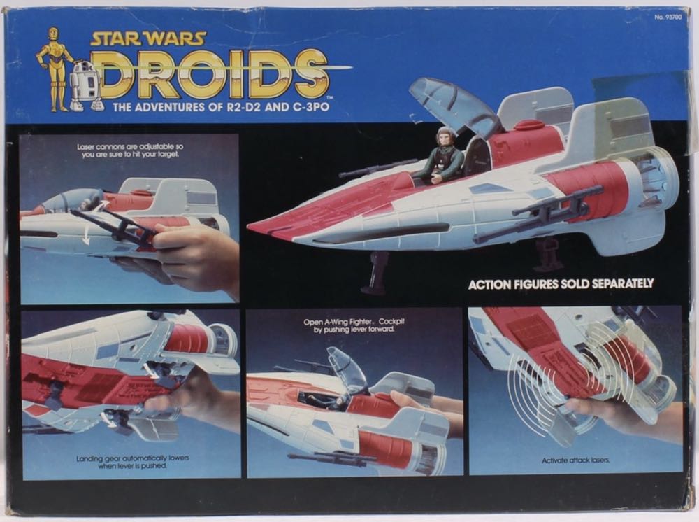A-Wing Fighter Vehicle - Kenner (Droids) action figure collectible [Barcode 076281937007] - Main Image 2