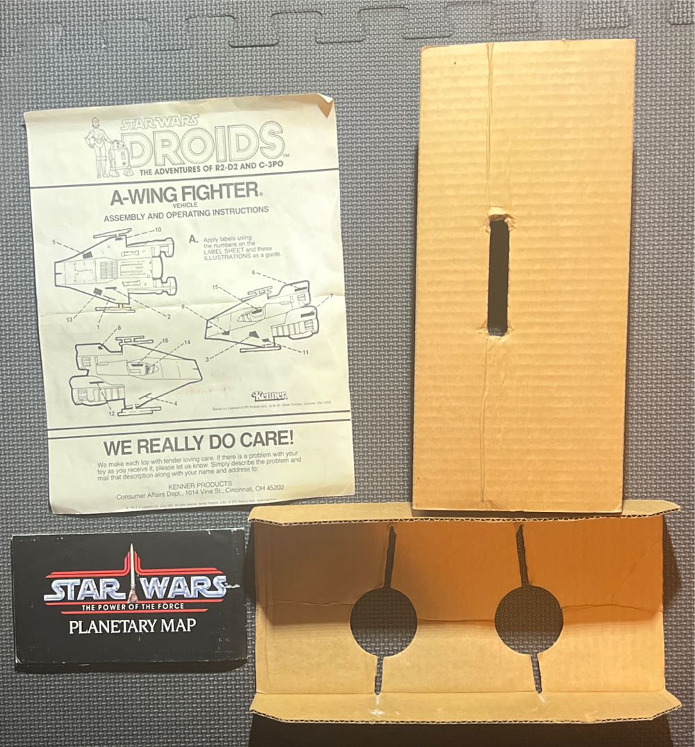 A-Wing Fighter Vehicle - Kenner (Droids) action figure collectible [Barcode 076281937007] - Main Image 3