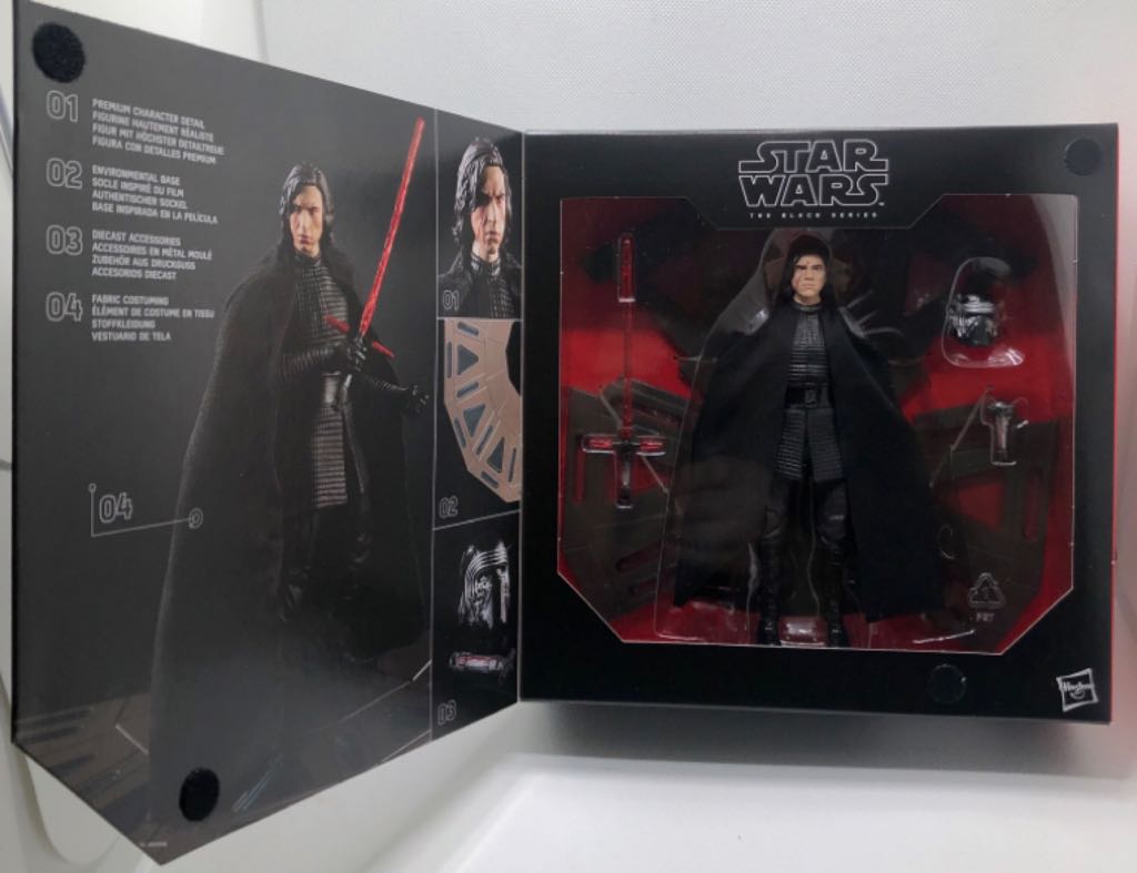 (D) Kylo Ren (Throne Room) - Hasbro (Star Wars Black 6”) (Starwars Black 6 inch) action figure collectible [Barcode 5010993441754] - Main Image 2