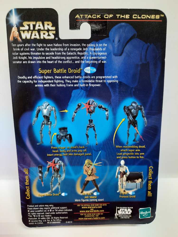 Super Battle Droid: Attack Of The Clones - Hasbro (Star Wars) action figure collectible [Barcode 076930848531] - Main Image 2