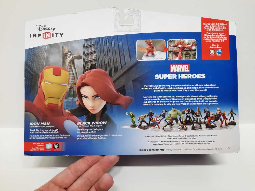 Marvel’s the Avengers: Iron Man & Black Widow  (Disney Infinity: 4”) action figure collectible [Barcode 712725025670] - Main Image 2