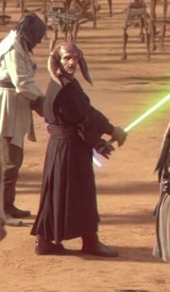 Saesee Tiin (Jedi Master) - Star Wars (Attack Of The Clones) - Hasbro (Star Wars) action figure collectible [Barcode 076930848326] - Main Image 4