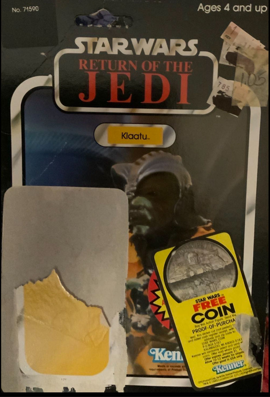 Klaatu (Skiff Guard Outfit) - Kenner (Return Of The Jedi) action figure collectible [Barcode 076281695907] - Main Image 4