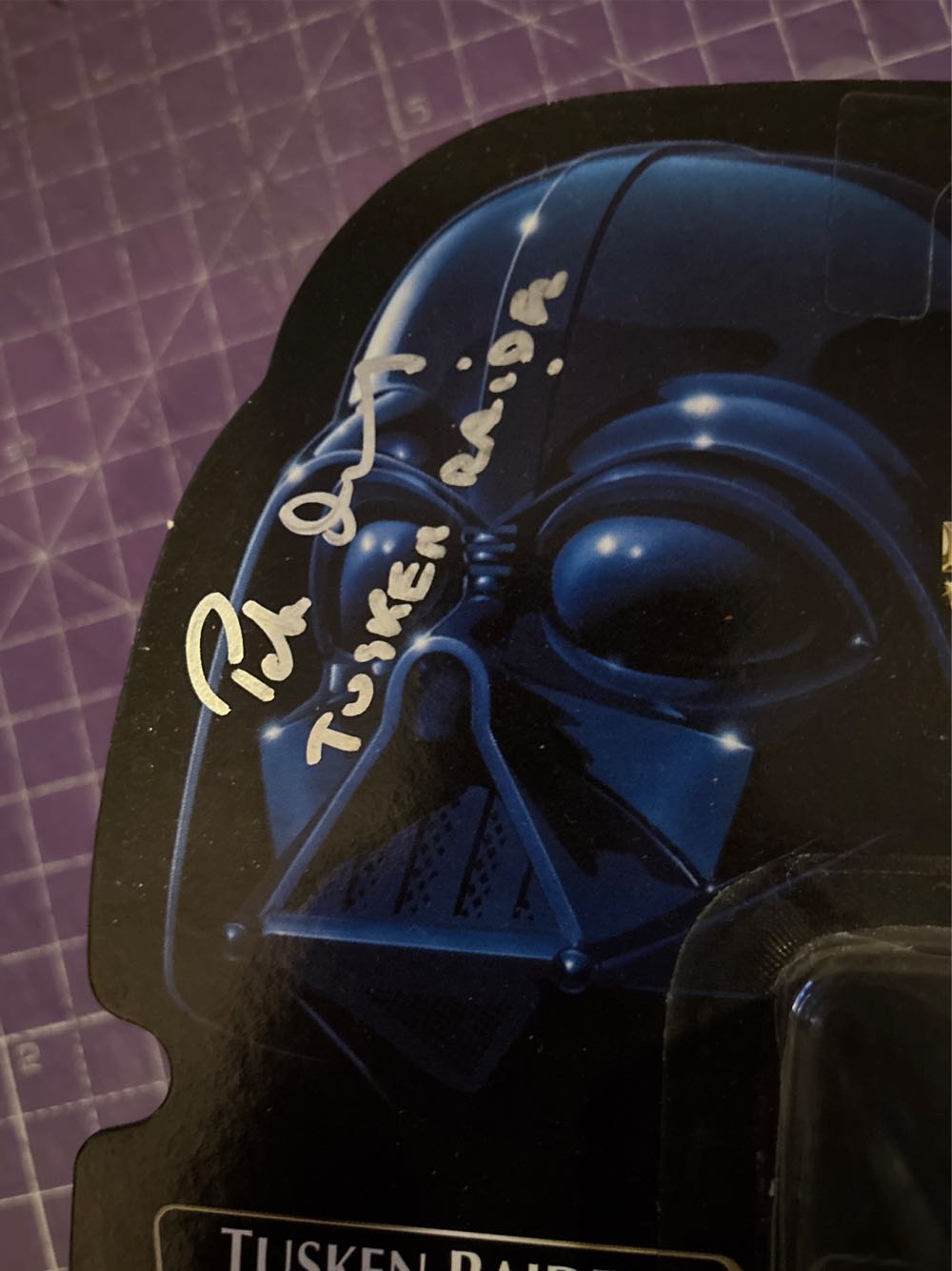 Carded Signed. The Power Of The Force. POTF - Tusken Raider - Tri-Logo - Green Card. Signed Peter Diamond. - Kenner (1. Star Wars) action figure collectible [Barcode 5023117381706] - Main Image 3