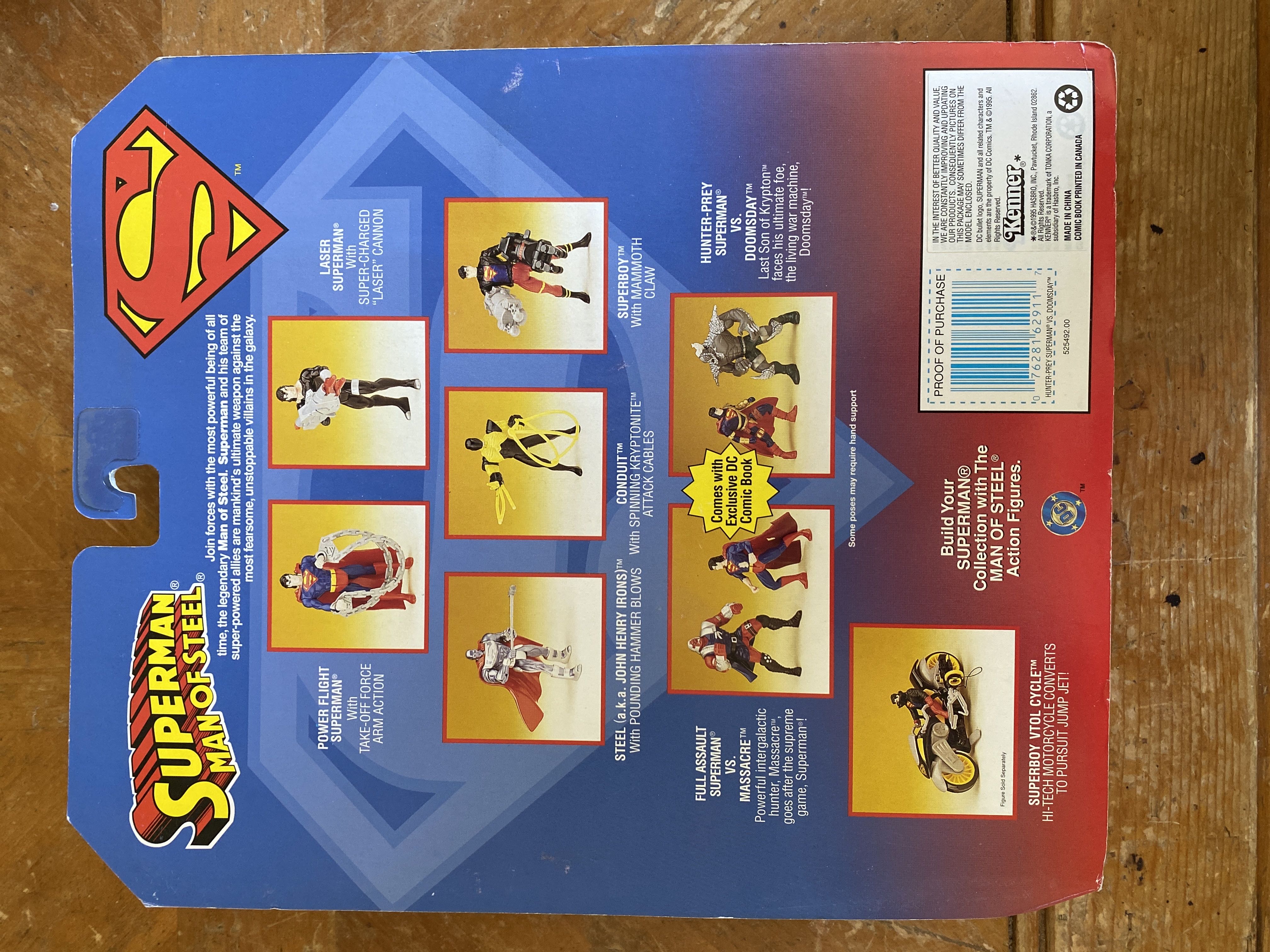 Superman: Hunter Pro Superman Doomsday - Hasbo / Kenner (Hunter Prey Superman vs Doomsday) action figure collectible [Barcode 076281629117] - Main Image 2