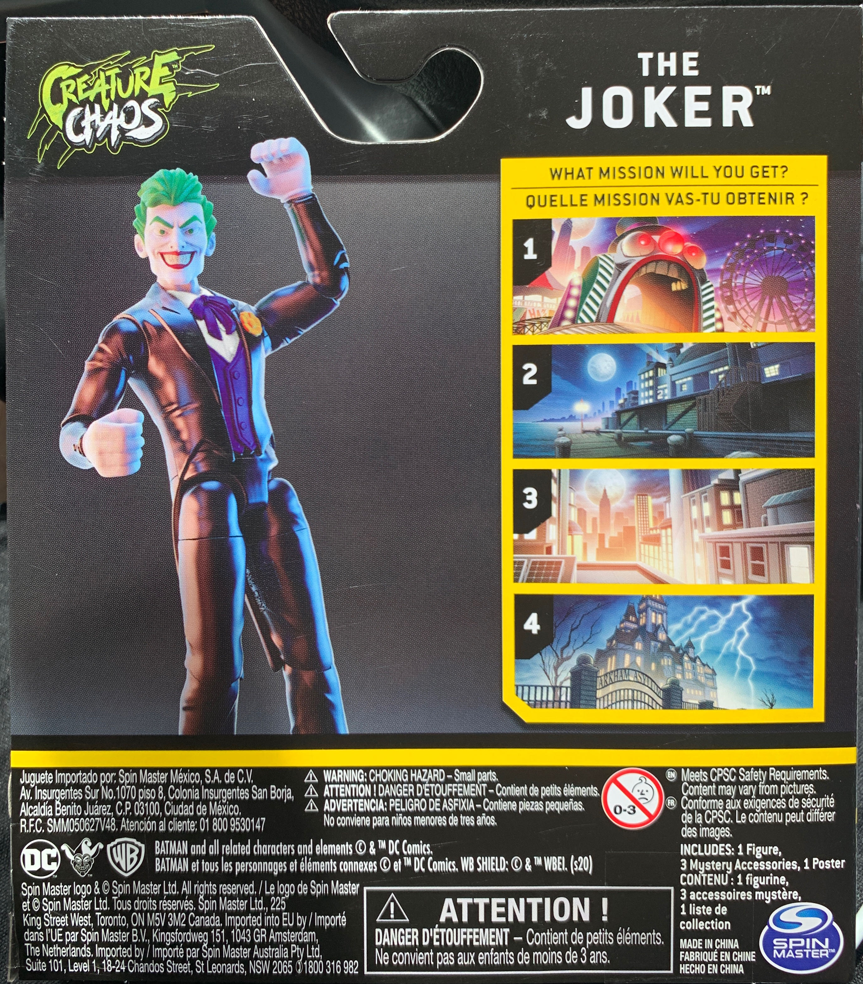 The Joker - Spin Master (The Caped Crusader) action figure collectible [Barcode 778988165140] - Main Image 4