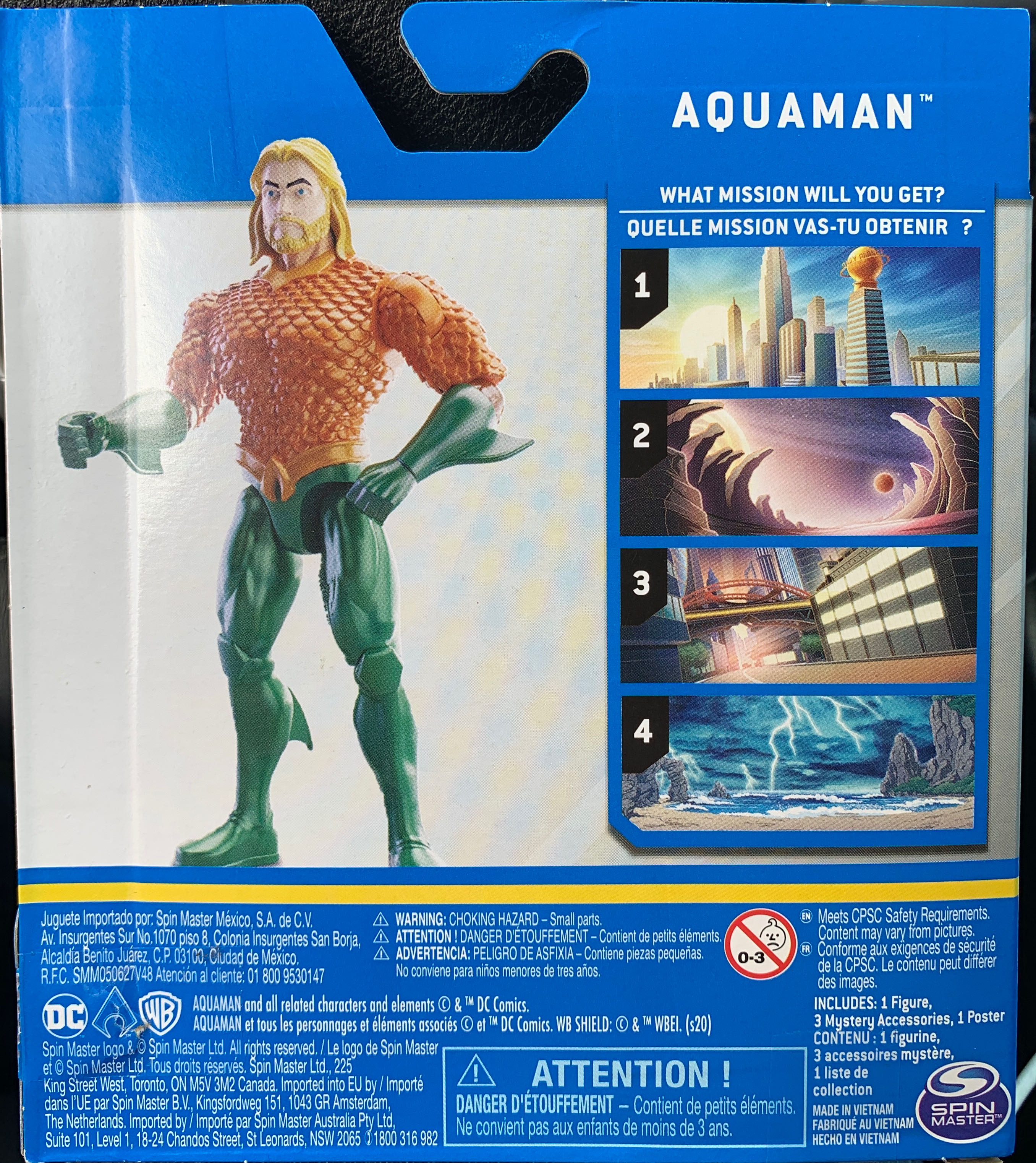 DC Comics Heroes Unite Series AQUAMAN (SpinMaster Toys) - Spinmaster (DC Comics) action figure collectible [Barcode 778988304723] - Main Image 2