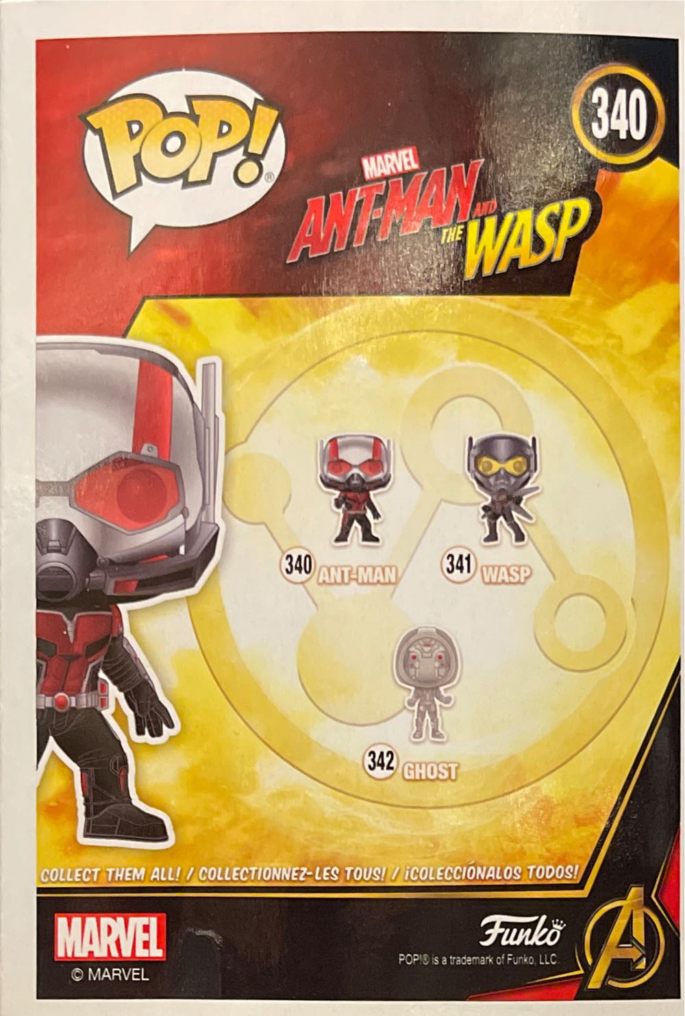 Ant-Man & The Wasp #340 Ant-Man - Funko Pop! (Ant-Man) action figure collectible [Barcode 889698307246] - Main Image 2