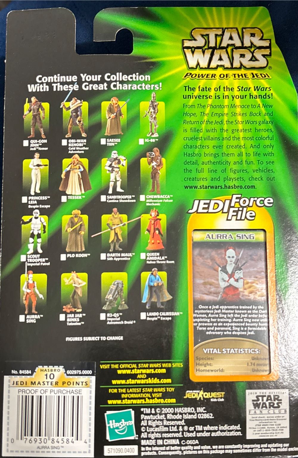 Aurra Sing (Bounty Hunter) - Hasbro (The Phantom Menace) action figure collectible [Barcode 076930845844] - Main Image 4