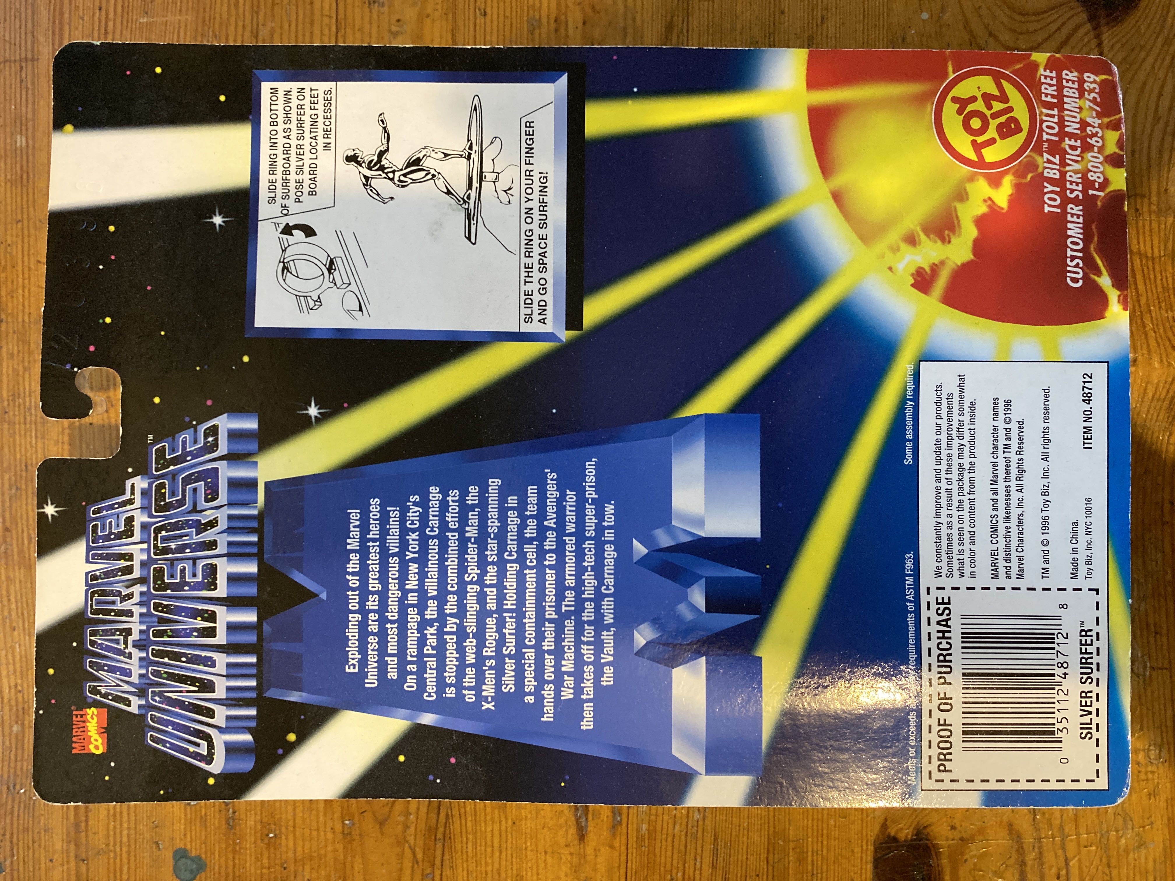 Marvel Universe Silver Surfer - Toy Biz (MARVEL) action figure collectible [Barcode 035112487128] - Main Image 2