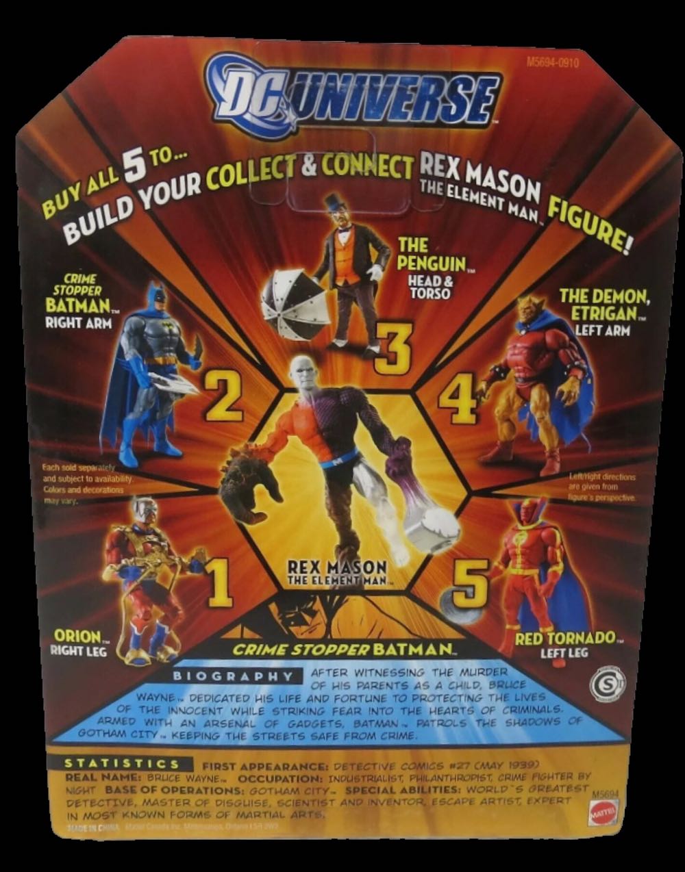 DCUC Wave 1 Figure 2 Batman (Crime Stopper) - Mattel (DC Universe Classics) action figure collectible [Barcode 027084596090] - Main Image 2