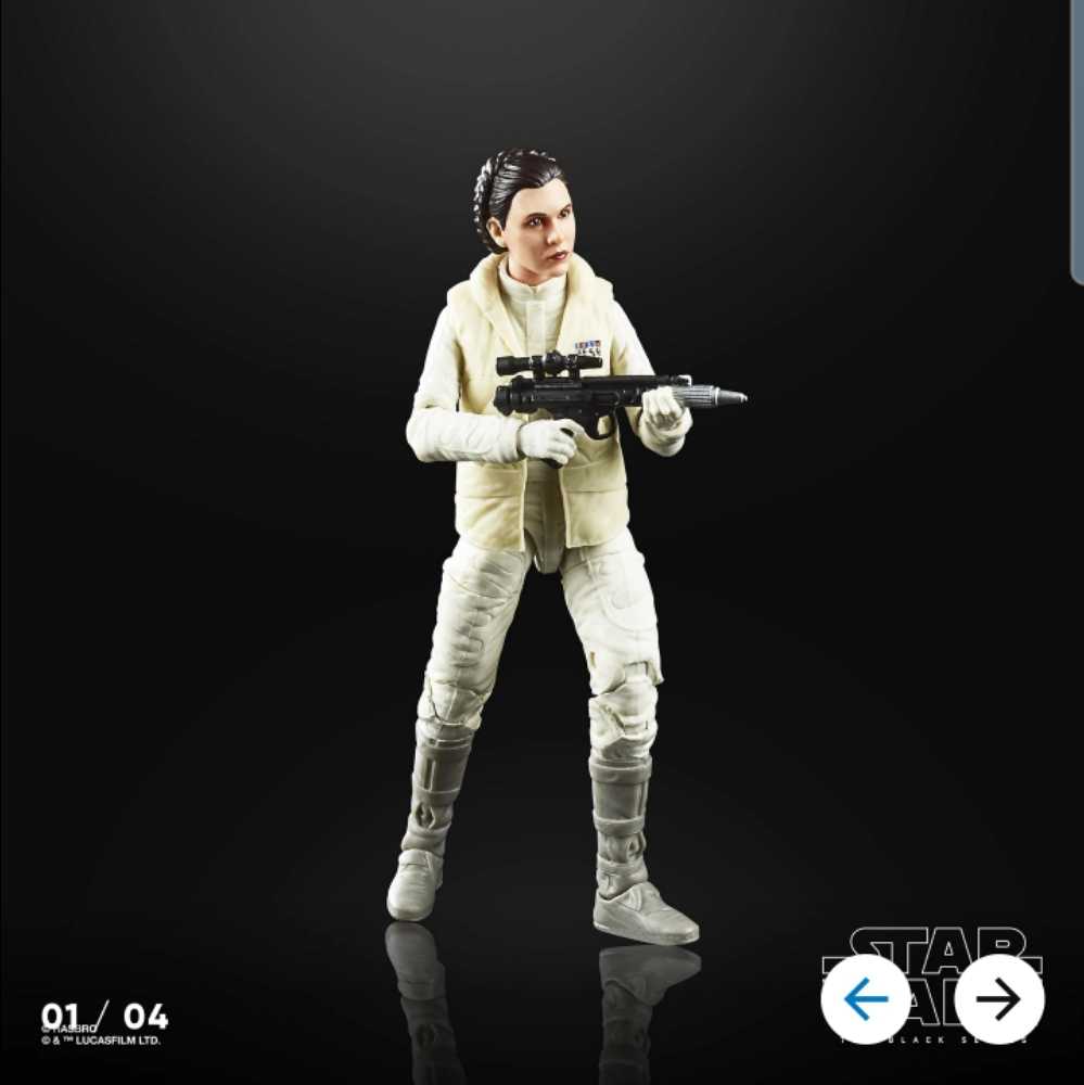Princess Leia Organa (Hoth) - Disney / Hasbro (Black Series 6” ESB 2020: 40th Anniversary) action figure collectible [Barcode 5010993660544] - Main Image 3