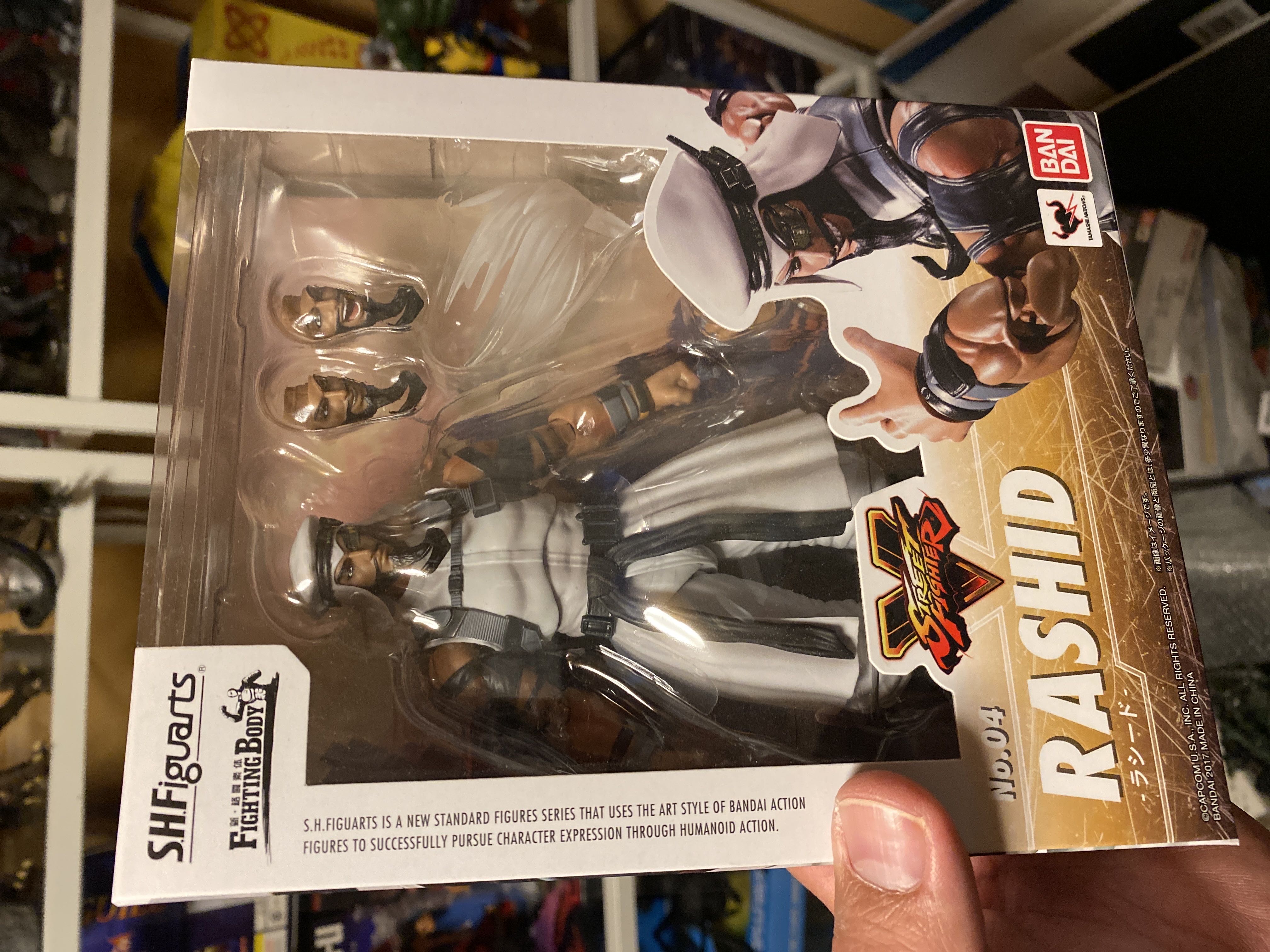 Bandai Namco Street Fighter 5 S.H. Figuarts Rashid (SF5) - Bandai action figure collectible [Barcode 4549660158295] - Main Image 1