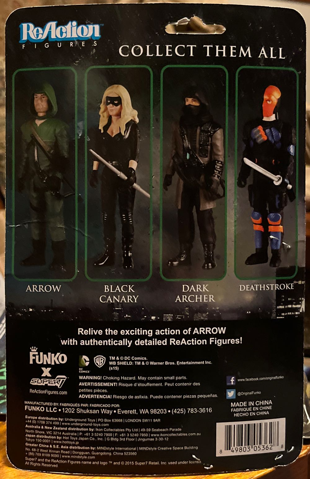 Arrow - Super 7/ReAction (Reflection Arrow) action figure collectible [Barcode 849803053628] - Main Image 4