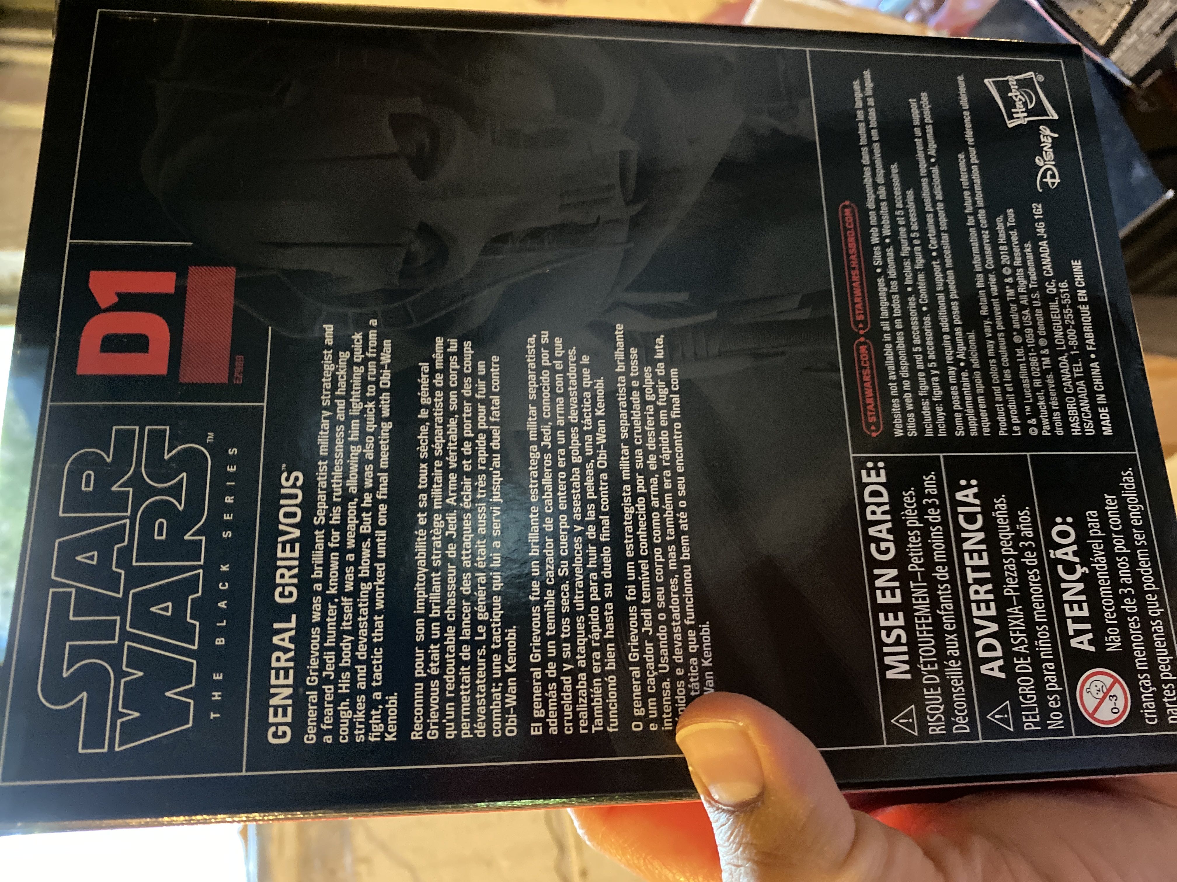 Red - #D1 - General Grievous - Hasbro (The Black Series (Red)) action figure collectible [Barcode 630509769766] - Main Image 2