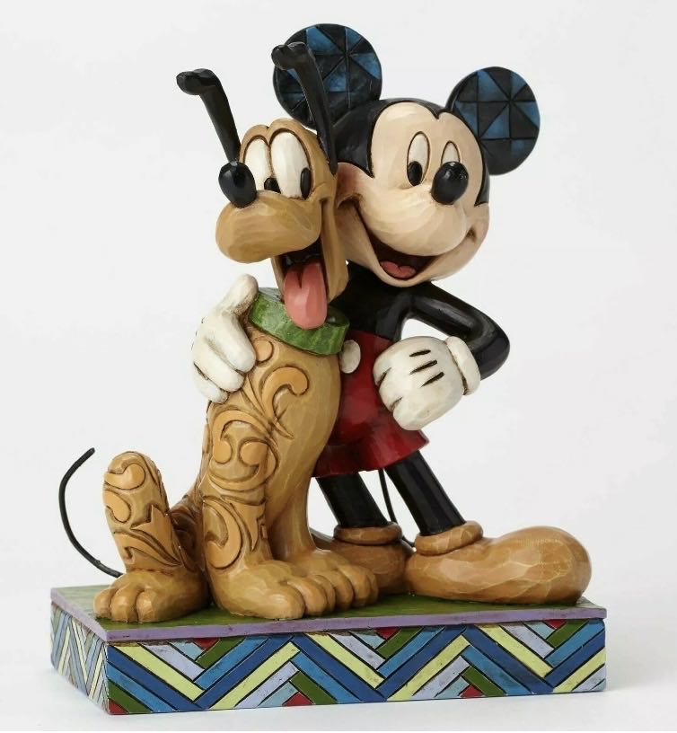 Mickey Mouse And Pluto - Enesco (Disney Traditions Jim Shore) action figure collectible [Barcode 045544813747] - Main Image 3