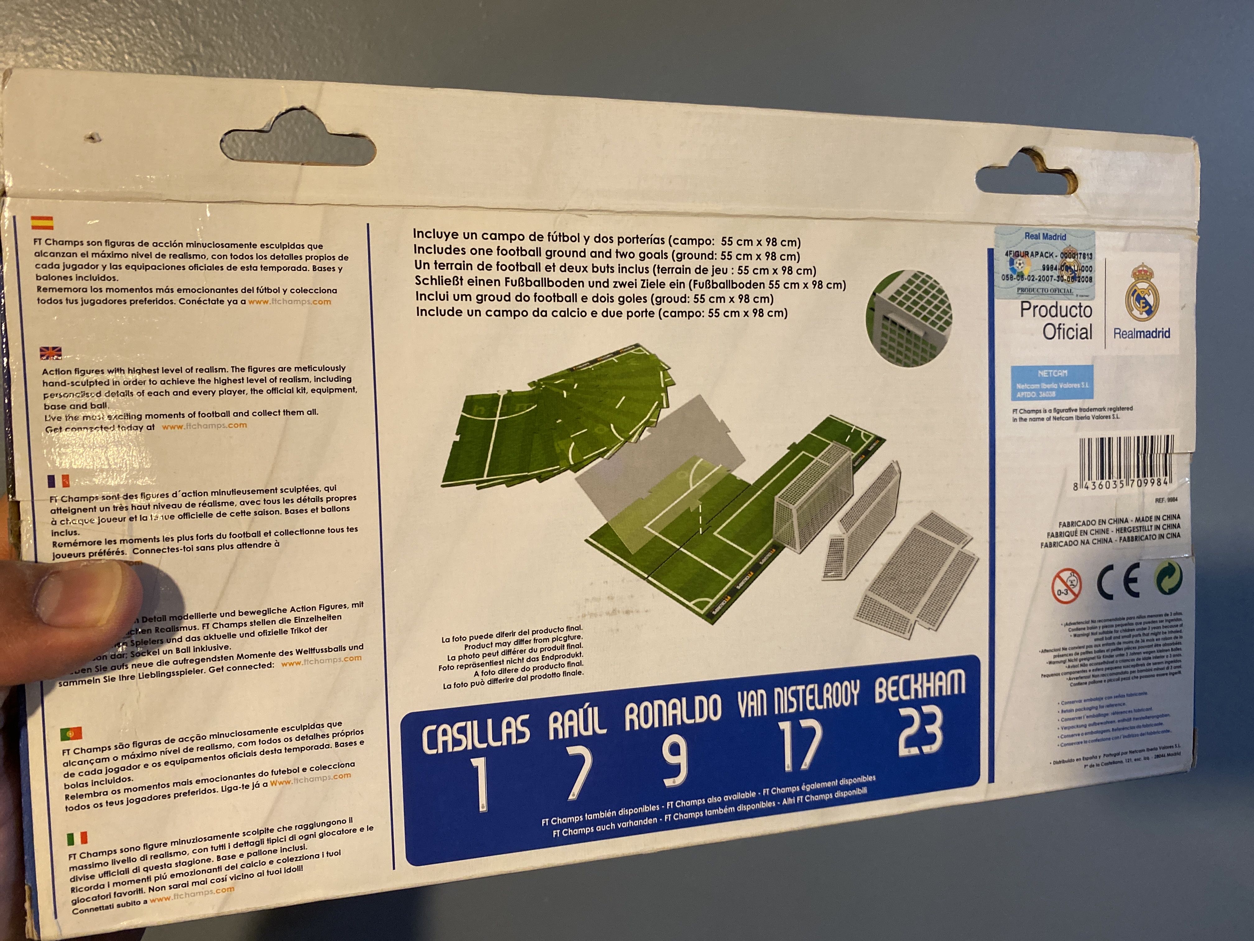 FTChamps Real Madrid Set Casillas, Raul, Nistelrooy, Beckham - Ftchamps (Soccer) action figure collectible [Barcode 8436035709984] - Main Image 2