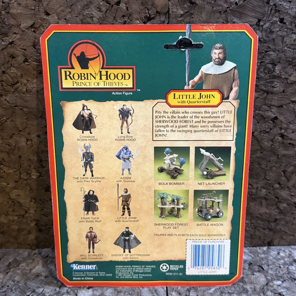 Little John - Kenner (Robin Hood: Prince of Thieves) action figure collectible [Barcode 076281058306] - Main Image 2