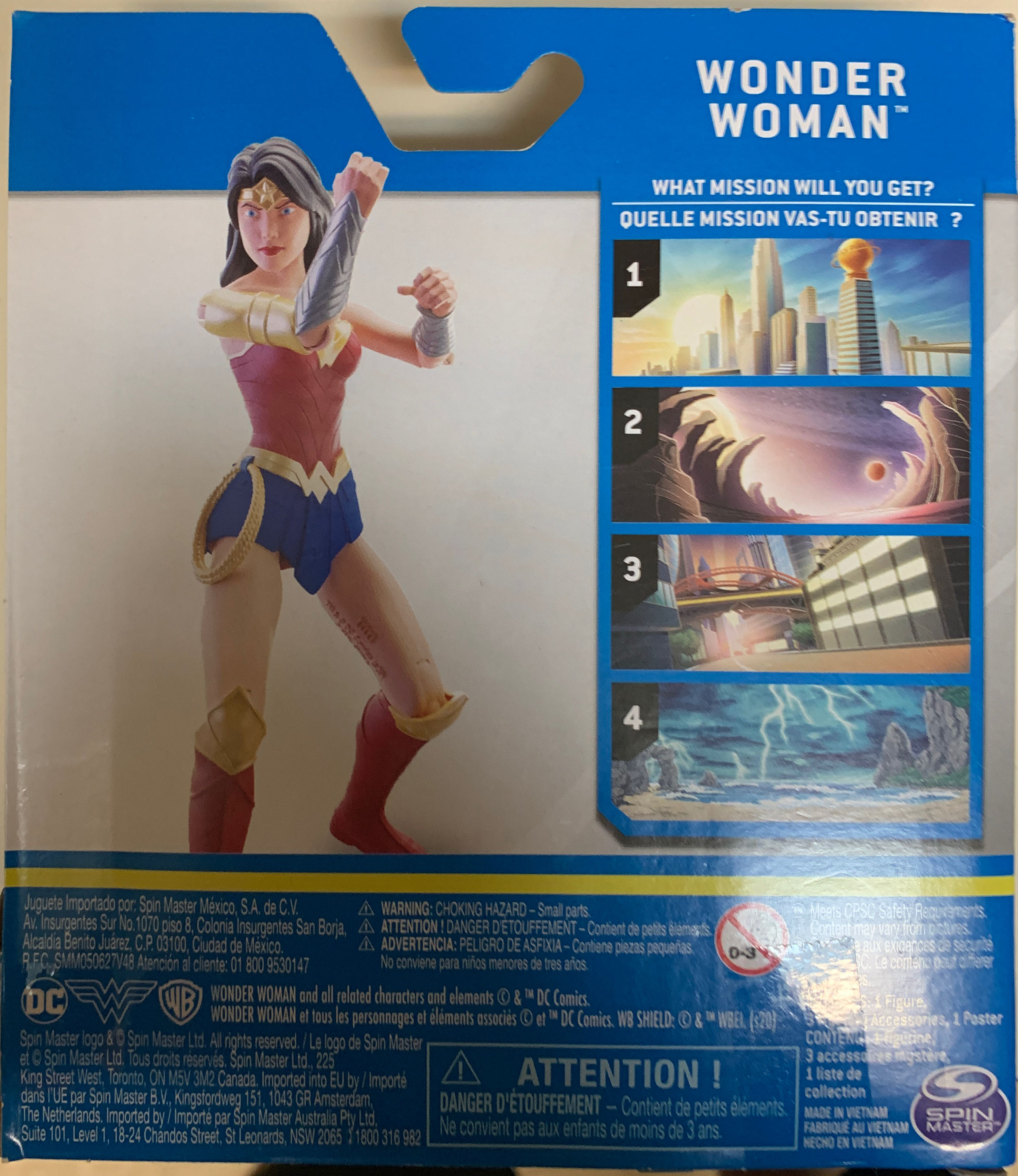 DC Comics Heroes Unite Series WONDER WOMAN (SpinMaster Toys) - Spinmaster (DC Comics) action figure collectible [Barcode 778988304730] - Main Image 2
