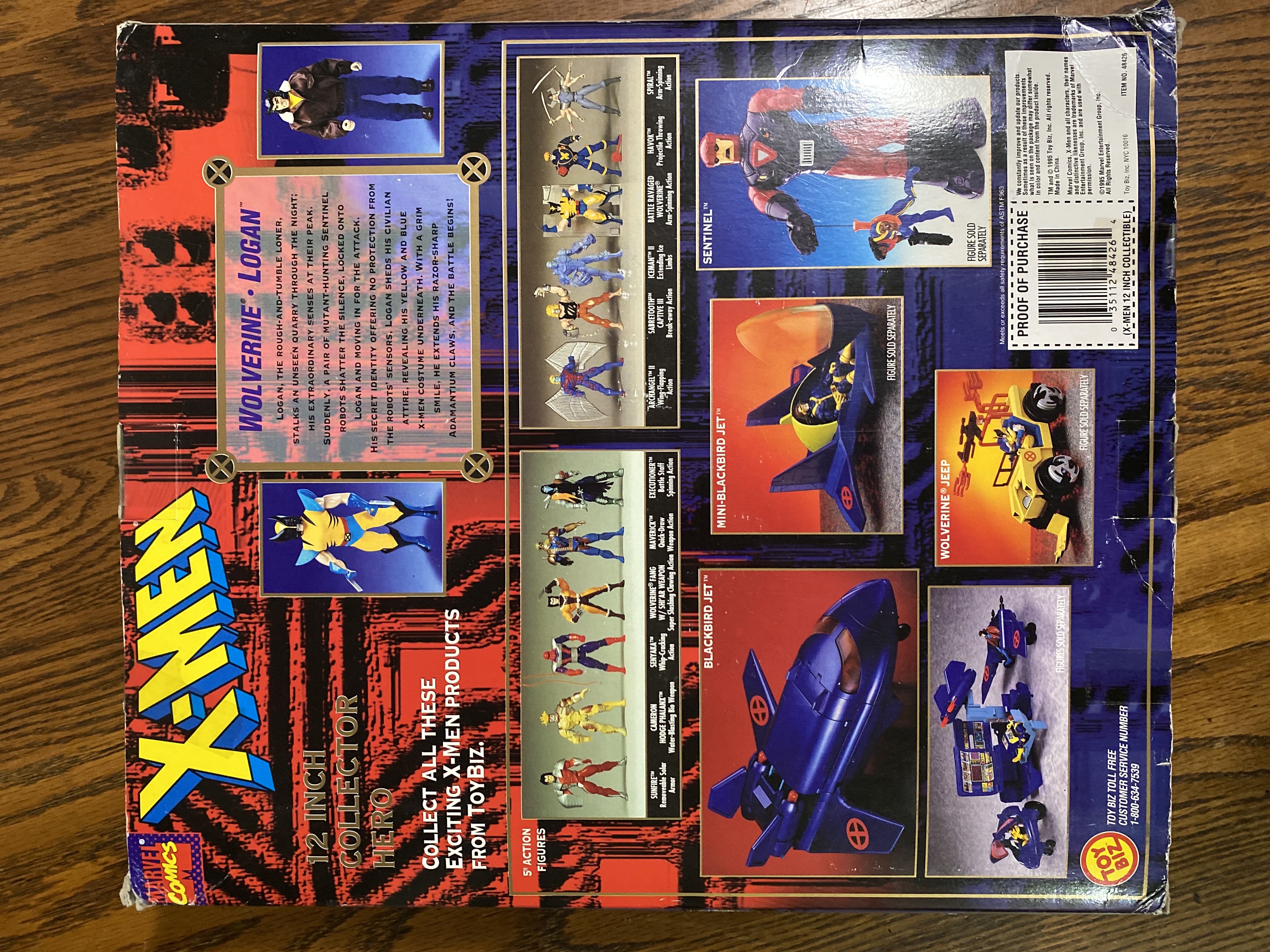 Wolverine 12” Collector Hero - Toybiz (Marvel X-Men) action figure collectible [Barcode 035112484264] - Main Image 2