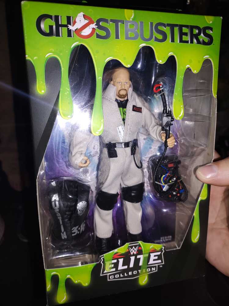 WWE Elite - Ghostbusters Stone Cold Steve Austin - Mattel (WWE Elite Collection - Ghostbusters) action figure collectible [Barcode 887961836493] - Main Image 4