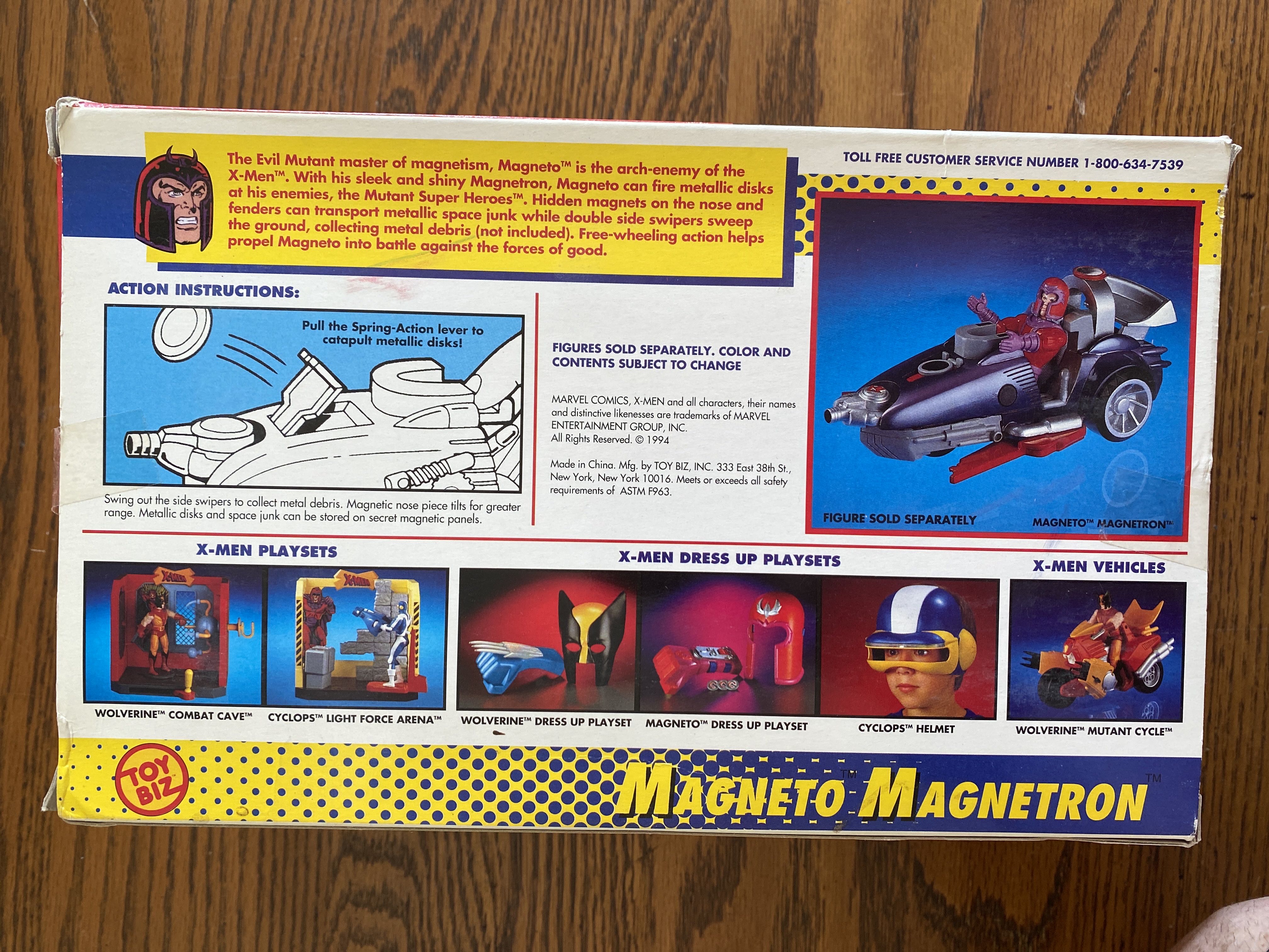 Magneto Magnetron - Toybiz (The Uncanny X-Men Series 1) action figure collectible [Barcode 035112049616] - Main Image 2