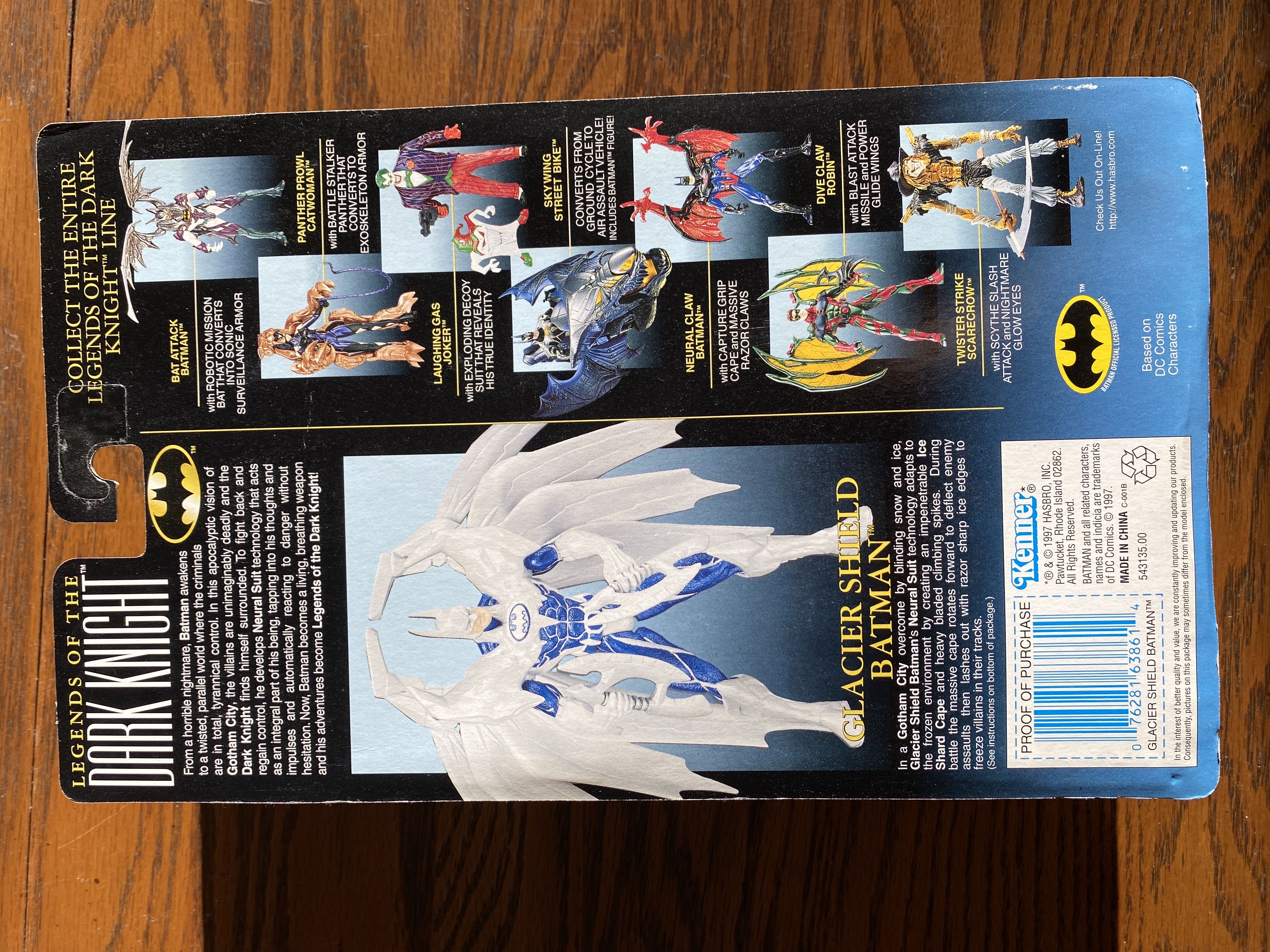 Batman (Glacier Shield) - Kenner (Batman: Legends of the Dark Knight) action figure collectible [Barcode 076281638614] - Main Image 2