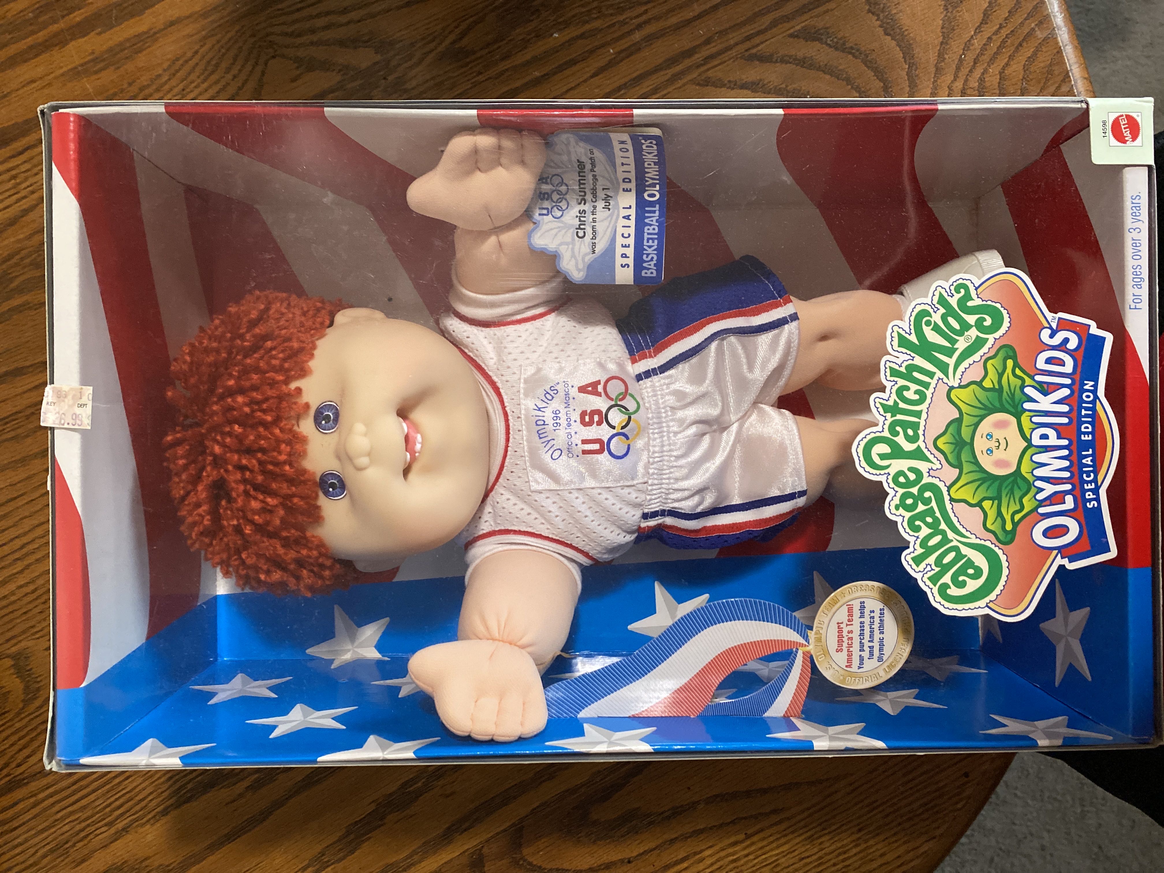 Cabbage Patch Kids: Olympikids - Mattel (Chris Sumner) action figure collectible [Barcode 074299145988] - Main Image 1