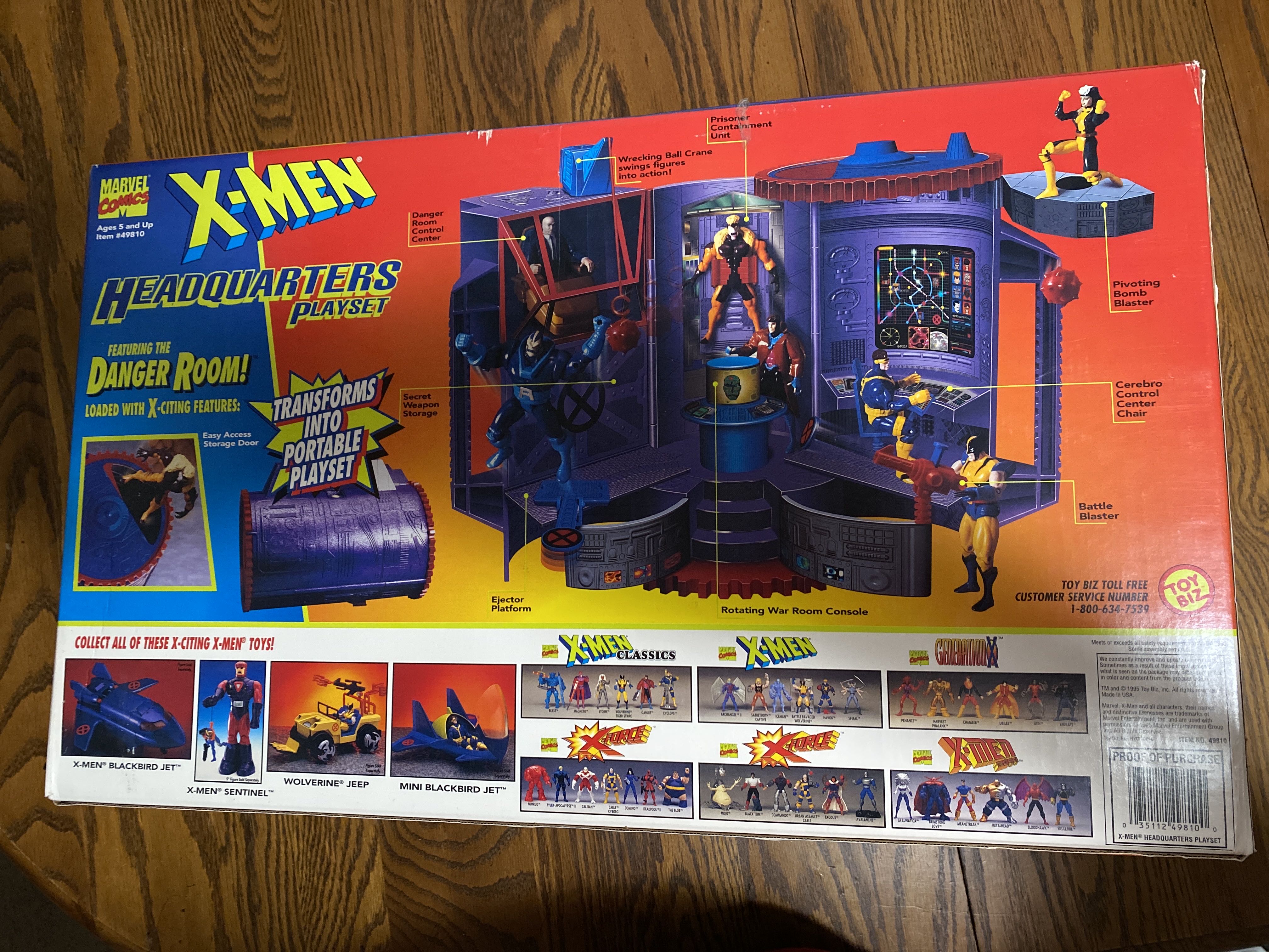 X-Men Headquarters Playset - Toybiz (The Uncanny X-Men Series 7) action figure collectible [Barcode 035112498100] - Main Image 2