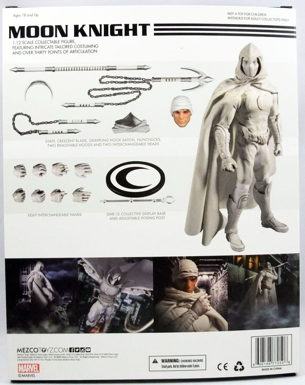 Mezco Marvel Moon Knight - Mezco Toys (Marvel’s Moon Knight) action figure collectible [Barcode 696198770506] - Main Image 4