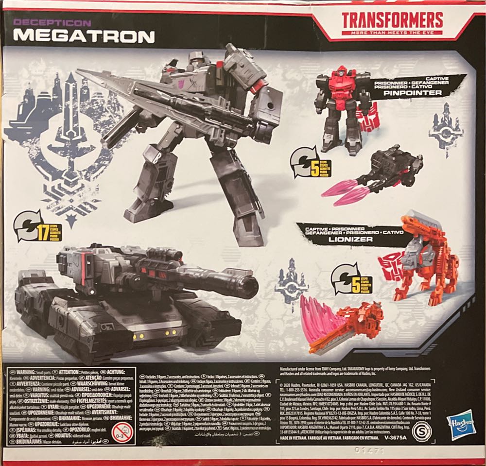 Netflix Megatron - Hasbro (Netflix War For Cybertron) action figure collectible [Barcode 5010993695614] - Main Image 4