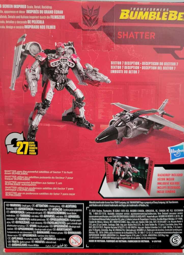 SS59 Studio Series Bumblebee Shatter - Hasbro (Studio Series) action figure collectible [Barcode 630509900541] - Main Image 2