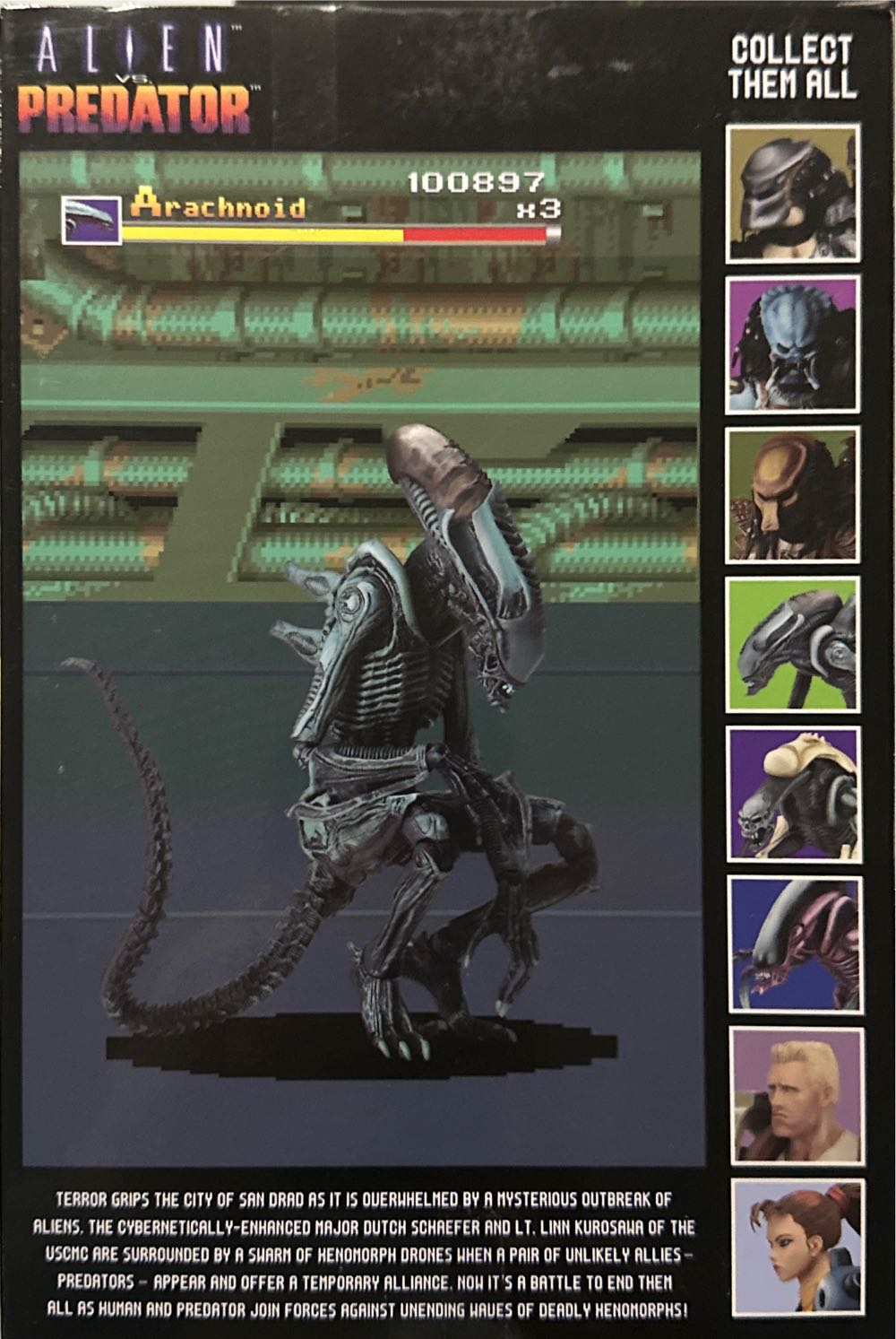 Arachnoid Alien - Neca (Alien vs Predator) action figure collectible [Barcode 634482516799] - Main Image 4