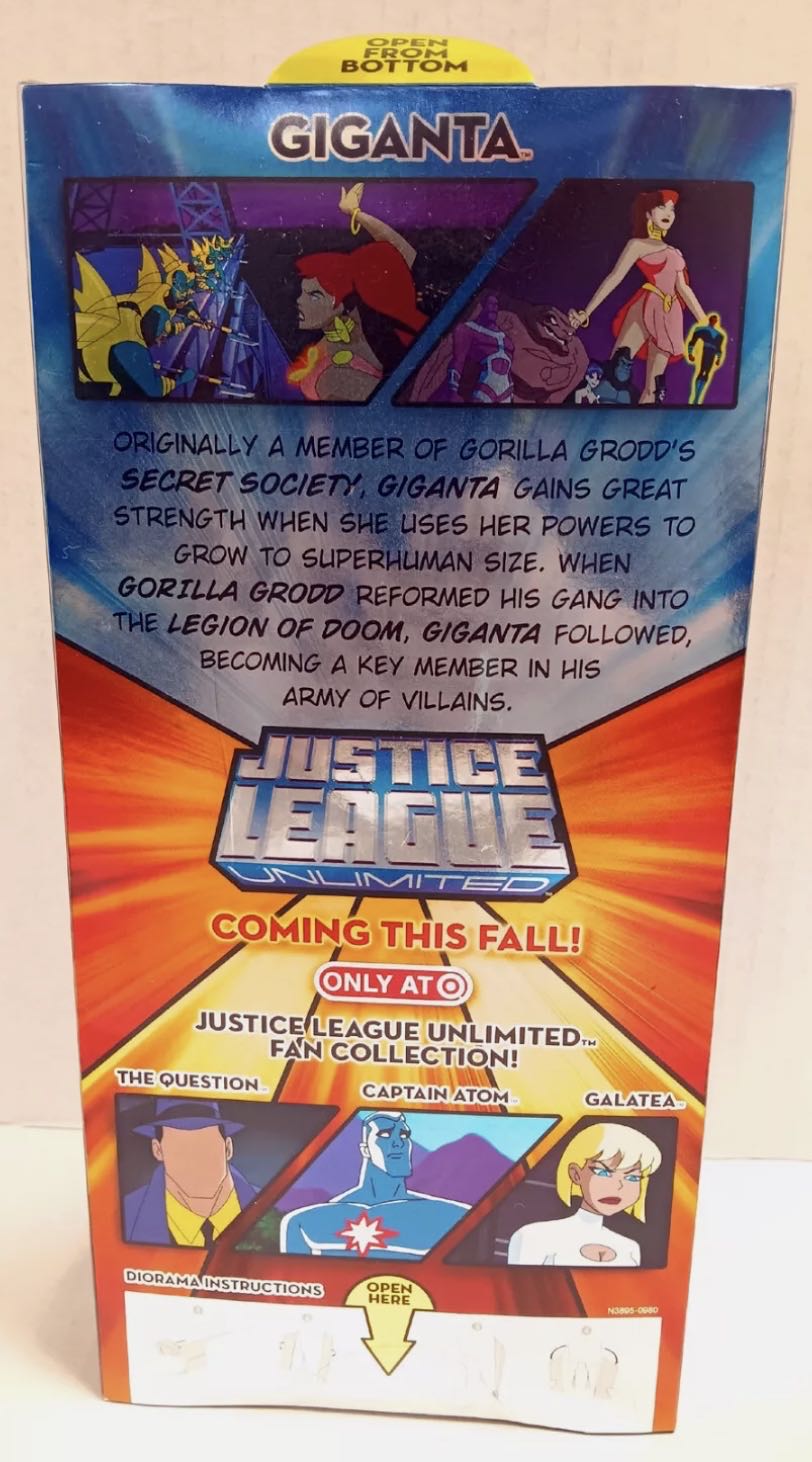 JLU Giganta - Mattell (Justice League Animated) action figure collectible [Barcode 027084667905] - Main Image 2