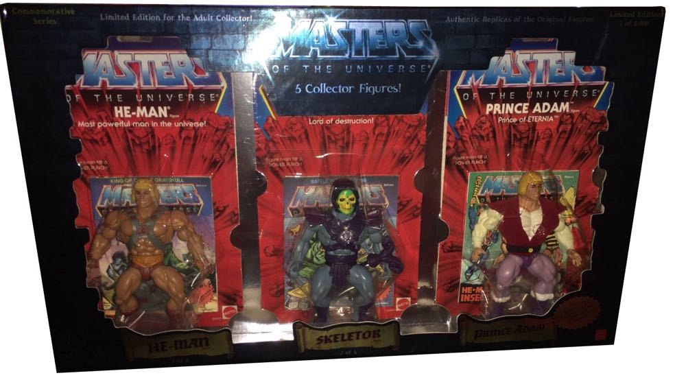 Prince Adam, Skeletor, He-man, Beast Man, Man At Arms - Mattel (Masters Of The Universe) action figure collectible [Barcode 074299509148] - Main Image 3