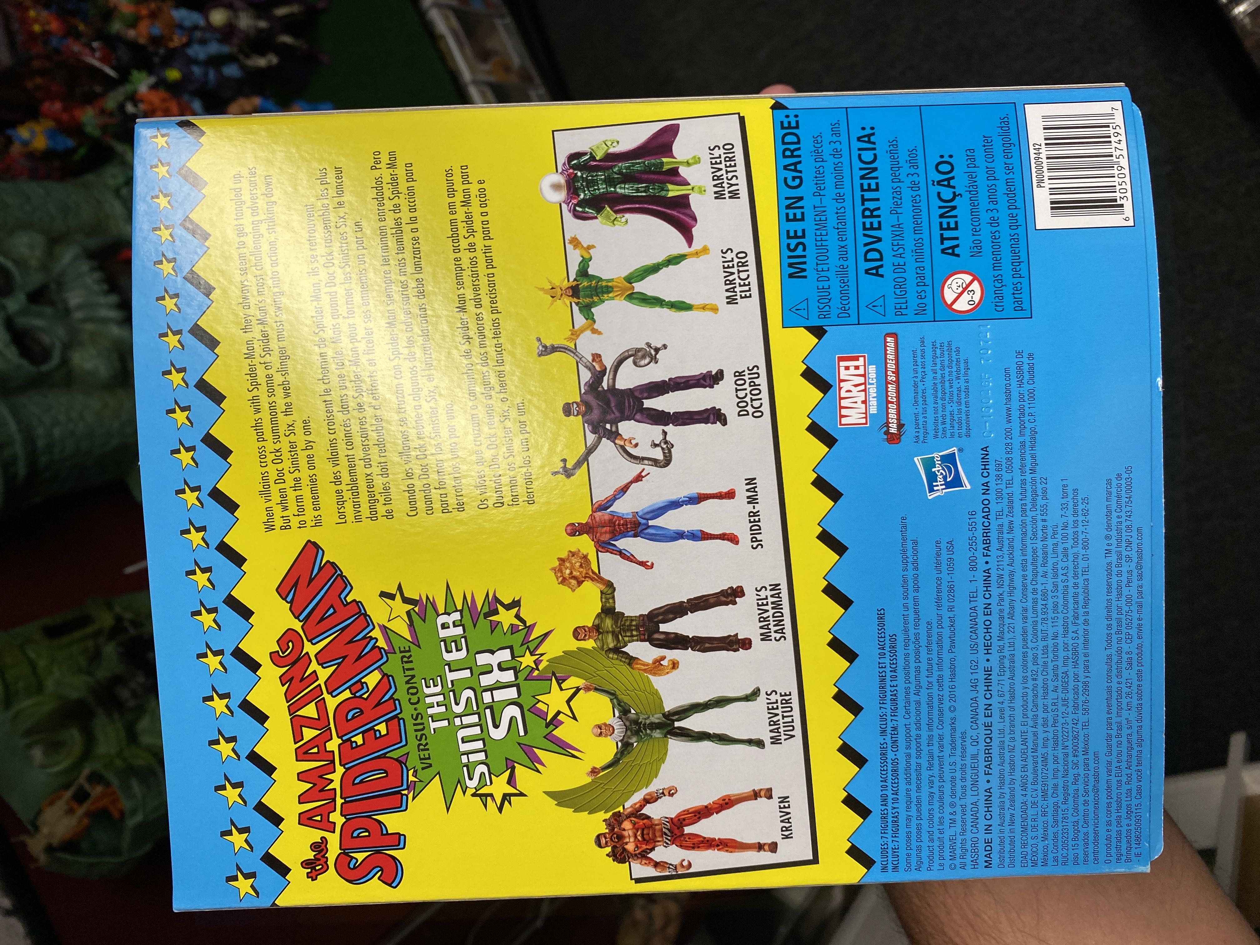 Marvel Legends 3.75 The Amazing Spiderman vs The Sinister Six Amazon Exclusive - Hasbro (Marvel Legends) action figure collectible [Barcode 630509574964] - Main Image 3