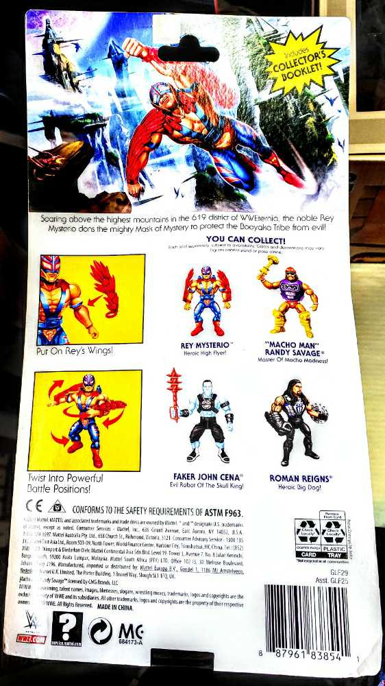 Rey Mysterio MOTU - Mattel (Masters Of The WWE Universe Wave 2) action figure collectible [Barcode 887961838541] - Main Image 2