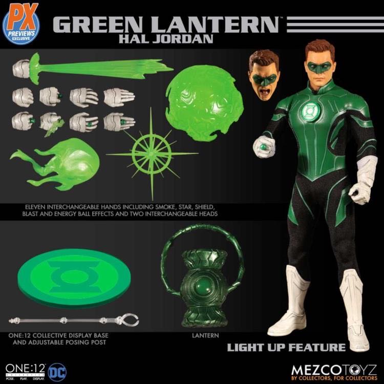 Mezco One:12 PX Green Lantern Hail Jordan - Mezco Toyz (One:12) action figure collectible [Barcode 696198770308] - Main Image 4