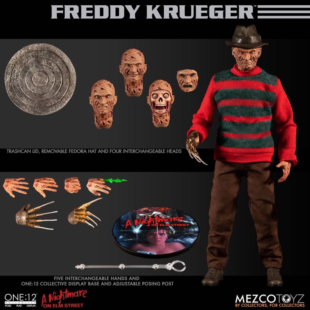 Freddy Krueger One:12 - Mezco Toyz (A Nightmare On Elm Street) action figure collectible [Barcode 696198773903] - Main Image 4