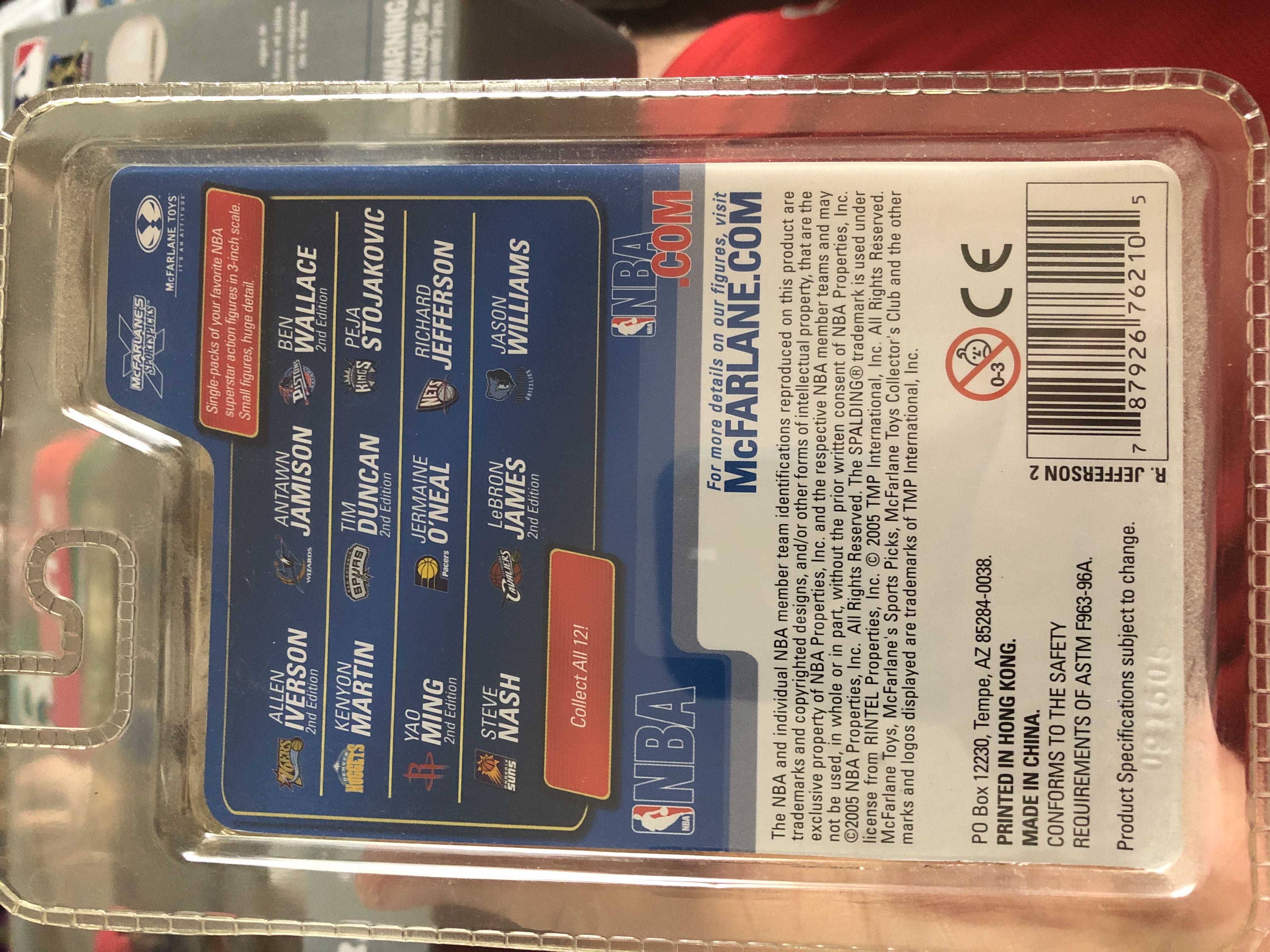 McFarlane Mini Richard Jefferson - McFarlane Toys™ (Enterbay NBA 1/9 Scale Series 2) action figure collectible [Barcode 787926762105] - Main Image 2